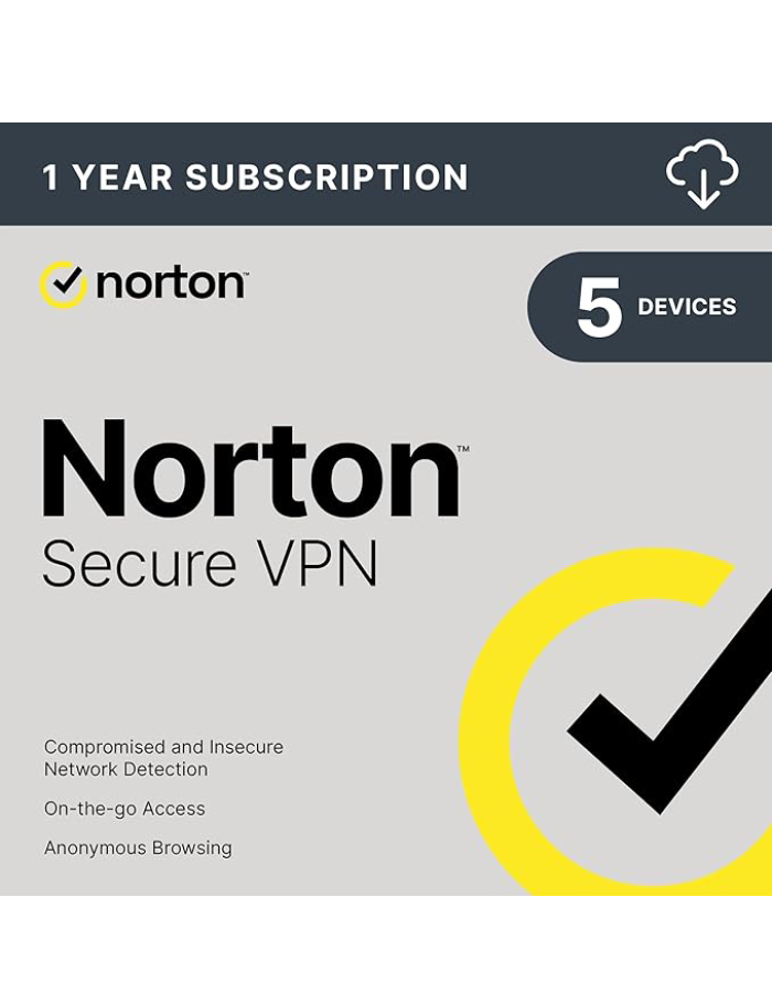 Norton Secure VPN 2024 for up to 5 Devices